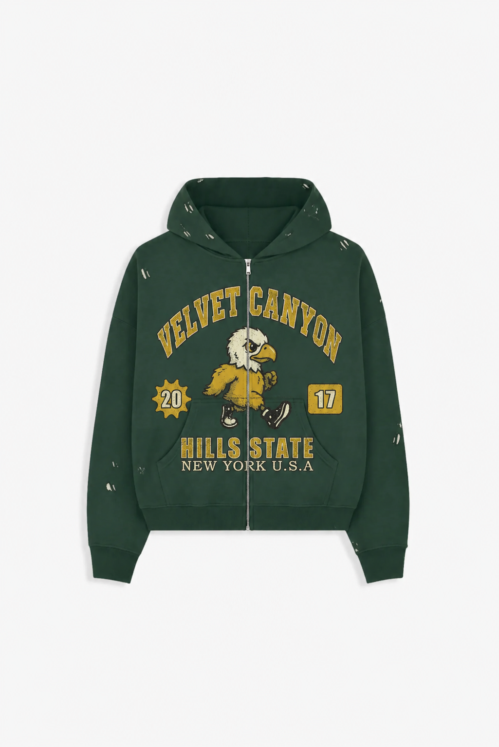 HILLS STATE ZIP UP HOODIE