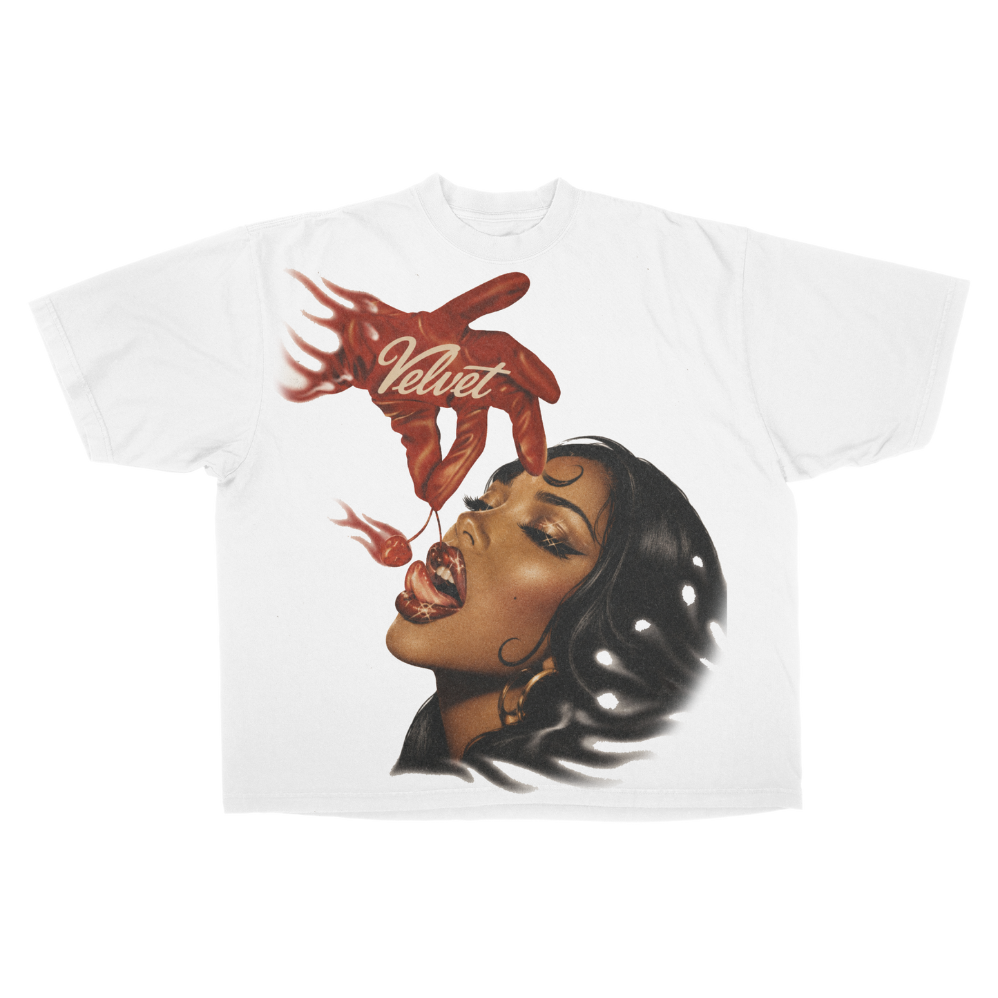 LOVE CHERRIES WHITE TEE