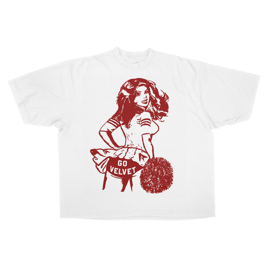 CHEERLEADER WHITE TEE